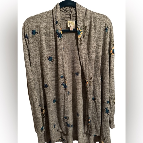 Anthropologie Fig & Flower Knit Cardigan Top β Size Large - Picture 1 of 8